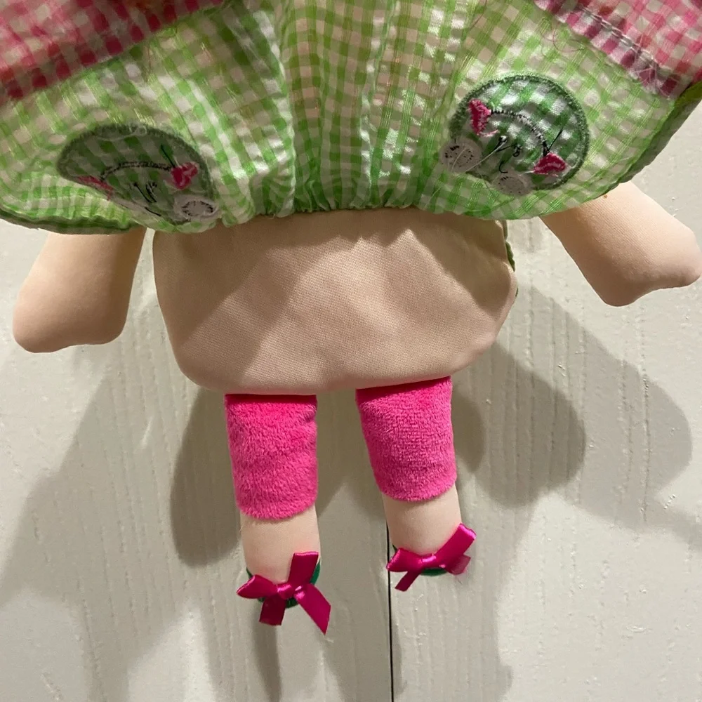 Doll Purse Kisslock Snap Closure Frog Embellished Dress